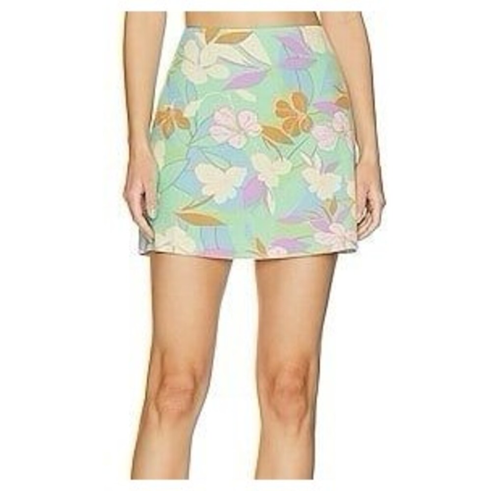 NWT Sanctuary easy mini skirt freshly minted floral size 4 small revolve